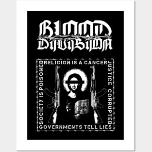 BLOOD DIVISION "Religion is Cancer" Posters and Art